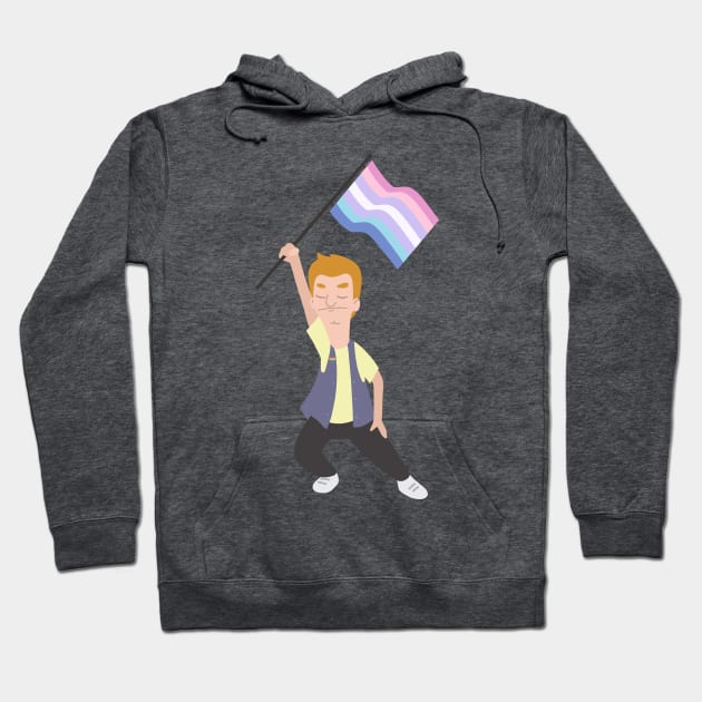 of Jimmy Jr. x Bigender Flag Hoodie by gray-cat